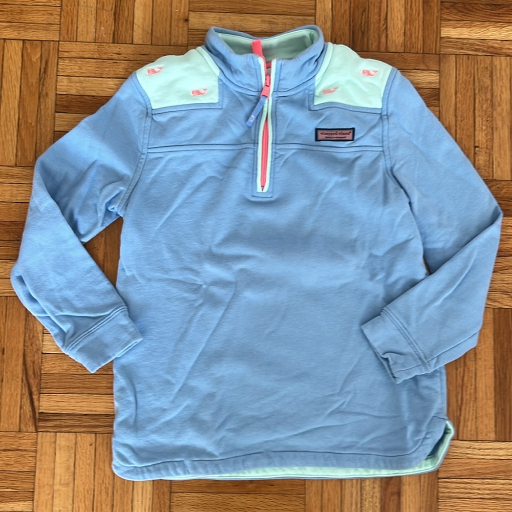 Vineyard vines girls quarter zip size M (10 to 12) excellent condition